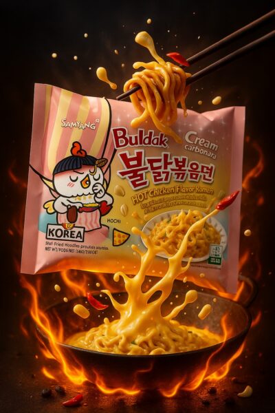 Samyang Buldak Hot Chicken Ramen - Cream Carbonara - (40x140g)